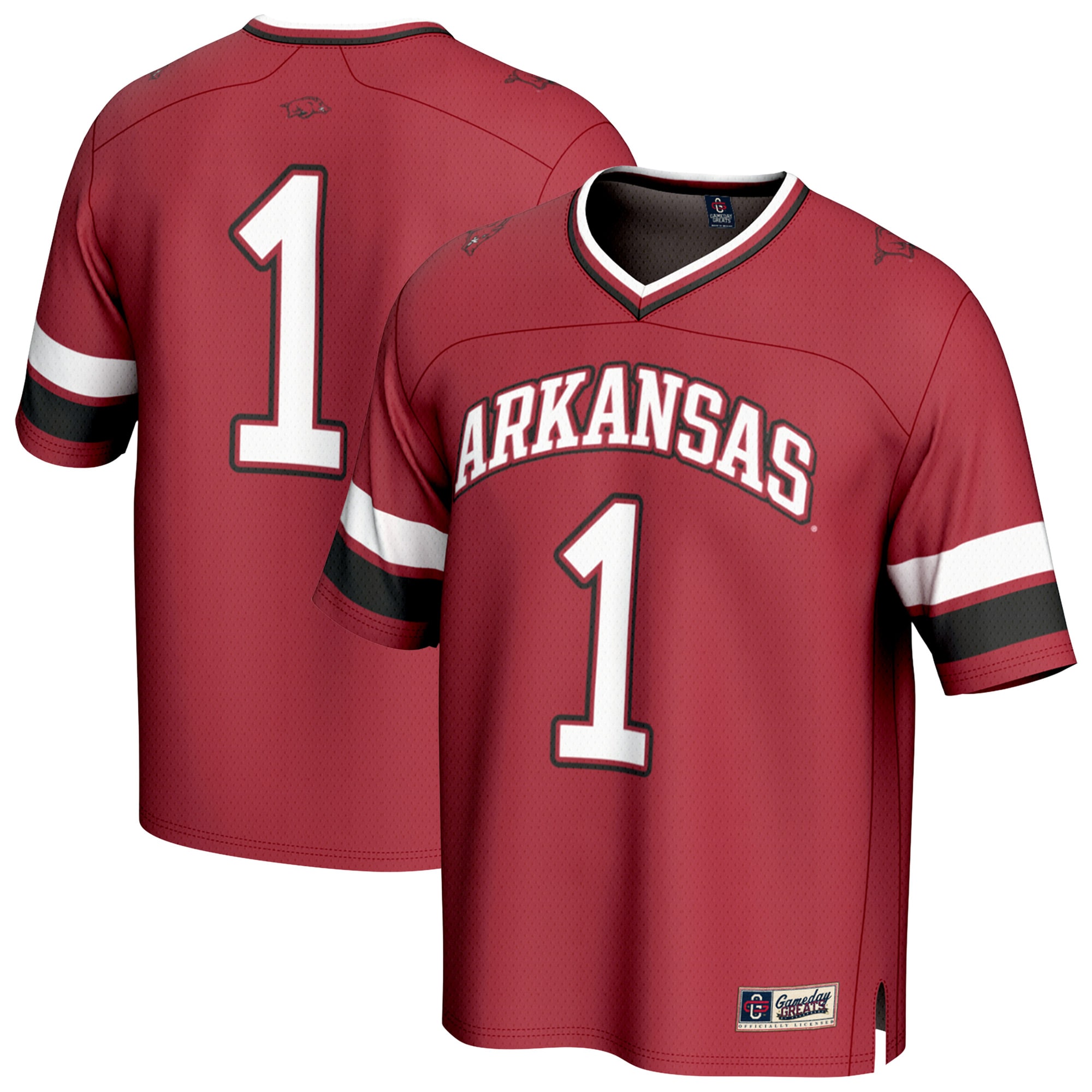 #1 Arkansas Razorbacks GameDay Greats Youth Lightweight Collegiate Football Fashion 2026/2027 Football Jersey - Cardinal