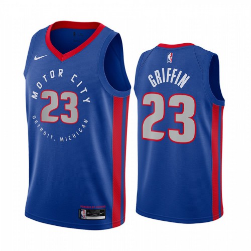 Pistons Blue Detroit Pistons #23 Nike Jersey - Budget-Friendly