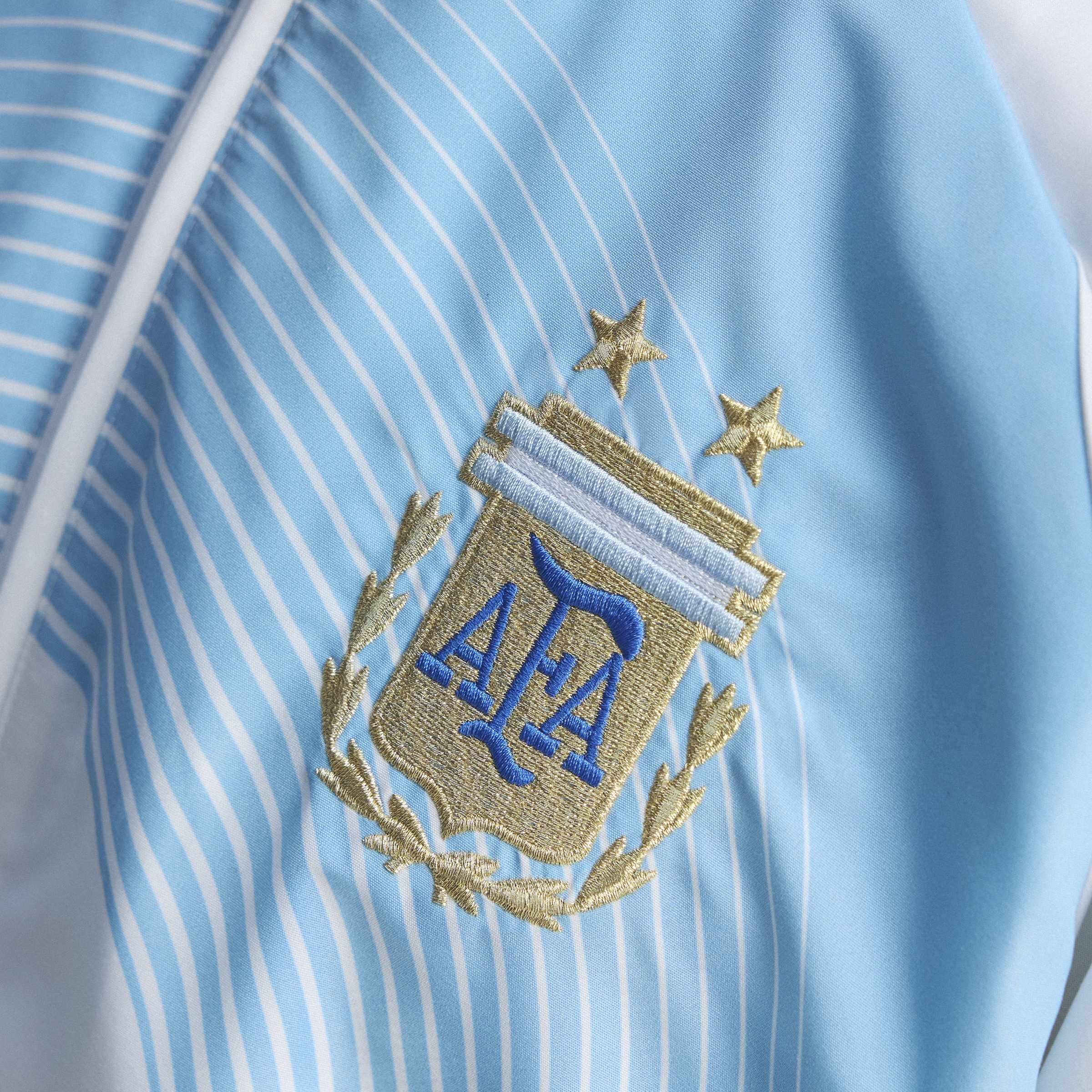 [SJH] Argentina National Team 2006 Bringback Full-Zip Track Jersey Top - White