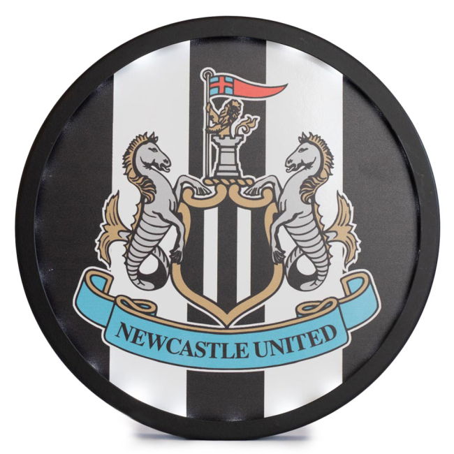 Women's Newcastle United FC Metal LED Logo Sign