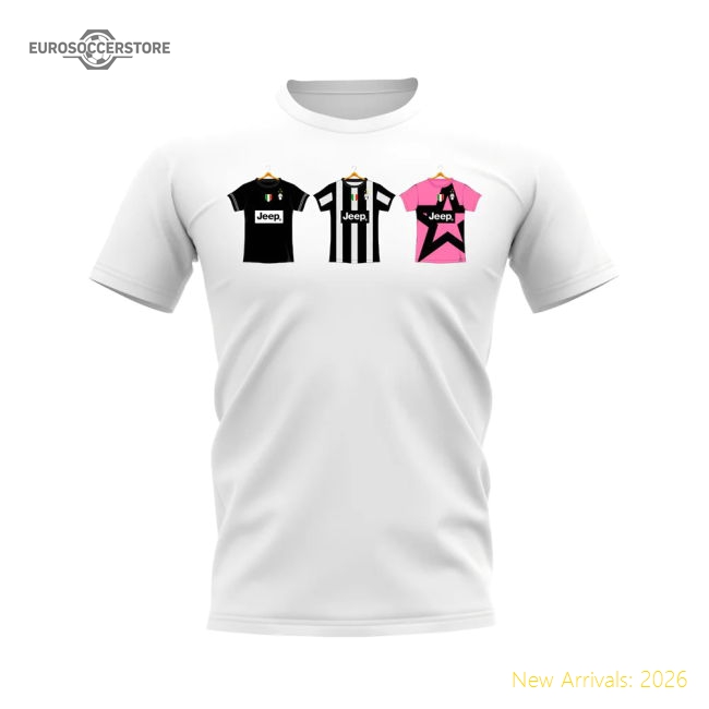 2012-2013 Juventus Retro Football Jersey T-Shirt (White)