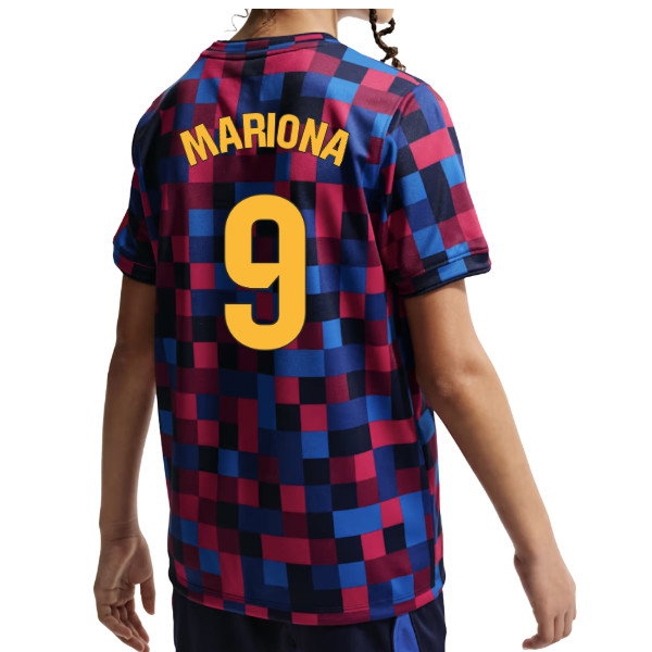 [DDJ] 2026-2027 Barcelona Pre Match Shirt (Kids) (Mariona 9)
