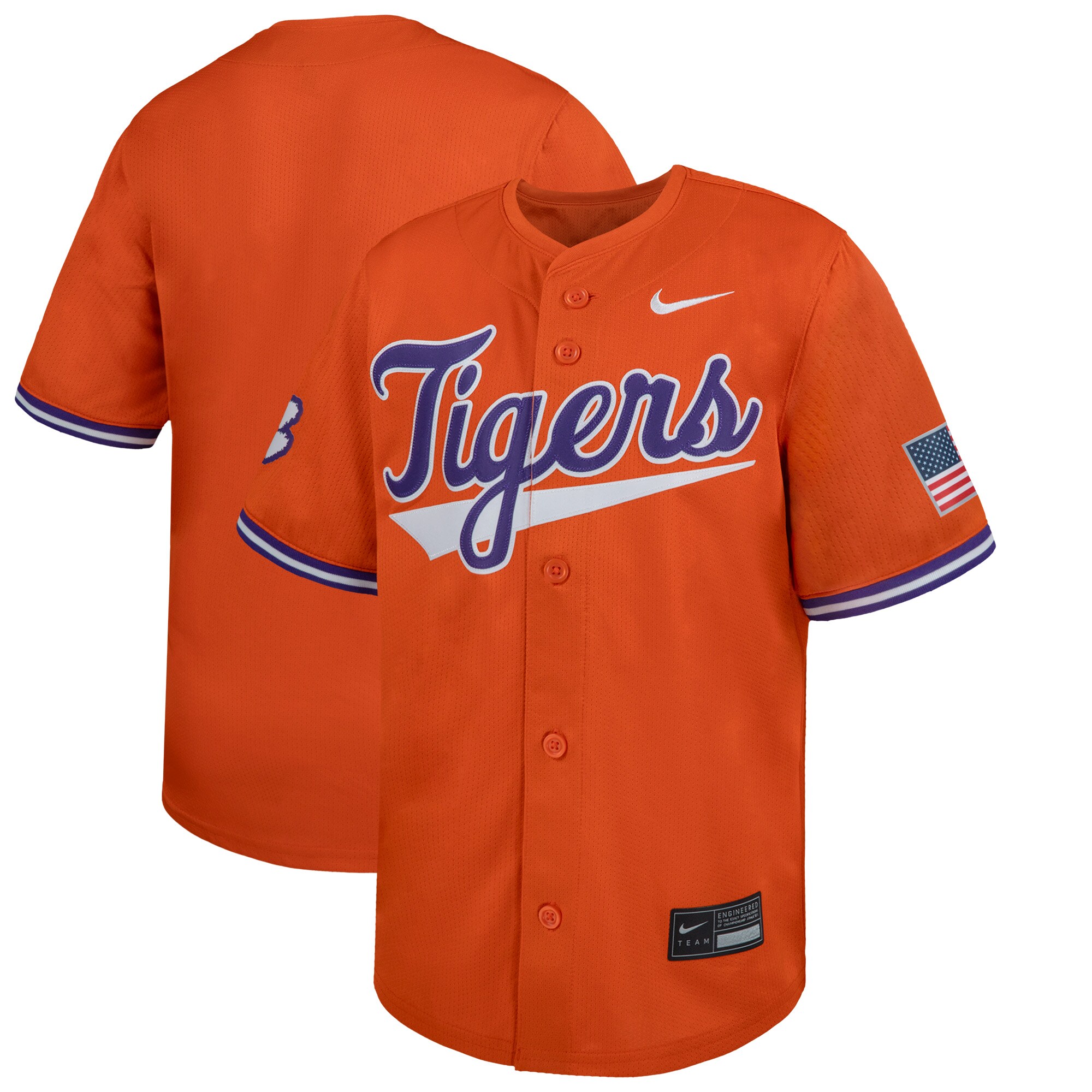 [DDG] Clemson Tigers Youth Limited Baseball Jersey - Orange