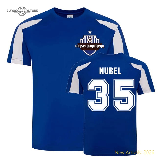 Genuine Alexander Nubel Schalke Sports Training Jersey (Blue)