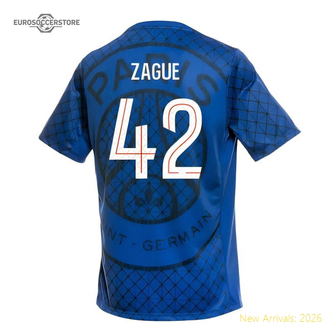 Professional Psg Zague Home Jersey Smooth Moisture-wicking