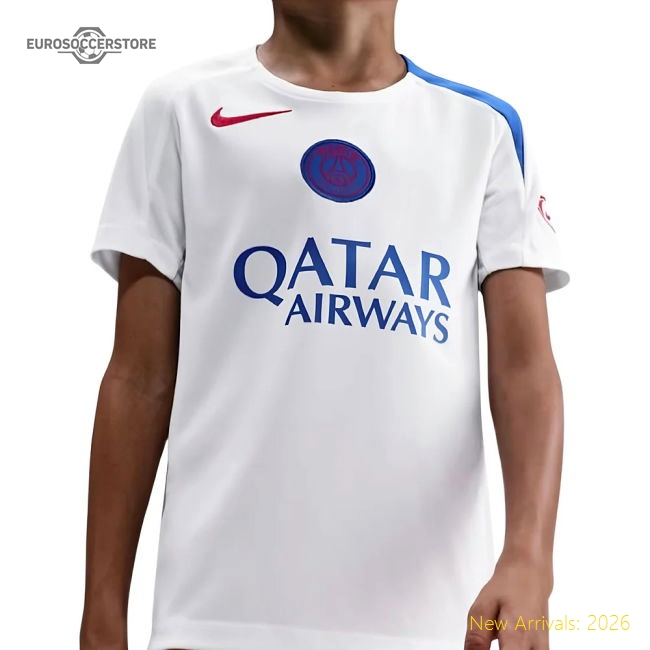 Teams,Psg Psg Club 2025-2026 Strike Training Shirt (White) - Kids