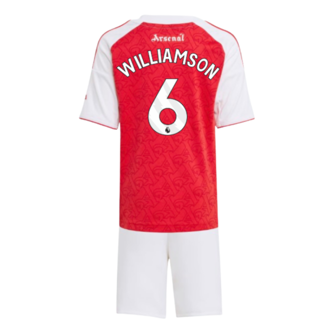 2025-2026 Arsenal Football Club Authentic Home Jersey (Williamson 6...