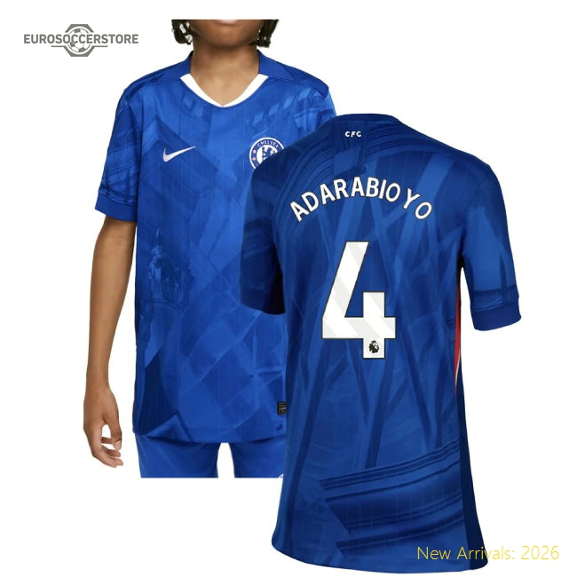 Child-friendly Chelsea Kids Jersey Adarabioyo 2025-2026 Dri-fit