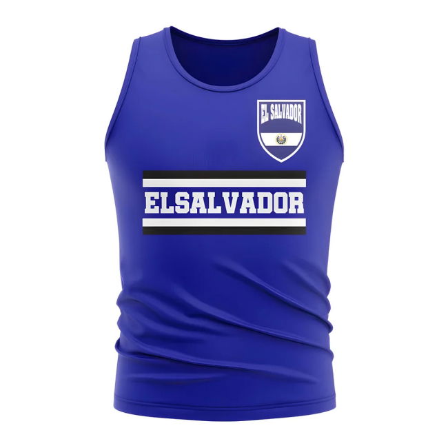 Premium-Quality El Salvador Core Football Country Sleeveless Tee