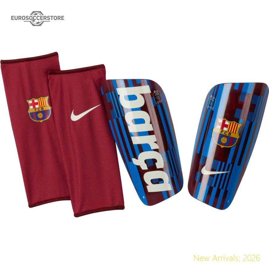 Adult Bar Fc Barcelona Mercurial Lite Shin Guards Unknown Authentic