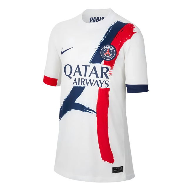 2024-2025 PSG Away Shirt - Kids Stretch Fabric Moisture Wicking