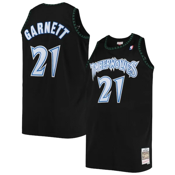 Kevin Garnett MIN Professional Basketball Jersey - Black