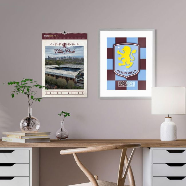 Aston Villa Club Team Fan Shirt - Adults Version (Calendar 2026)