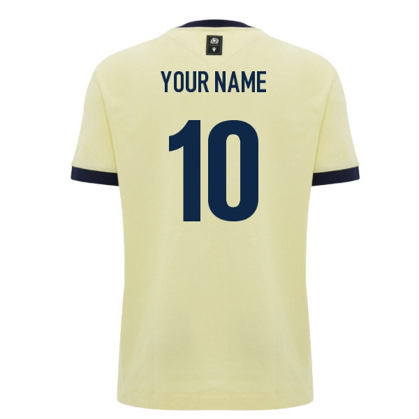 [DDJ] 2026-2027 Scotland Rugby Ath Cotton T-Shirt (Sand) (Your Name)