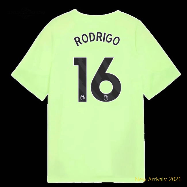 Hypoallergenic Man City Kids Rodrigo Jersey 2025-2026 Machine-washable