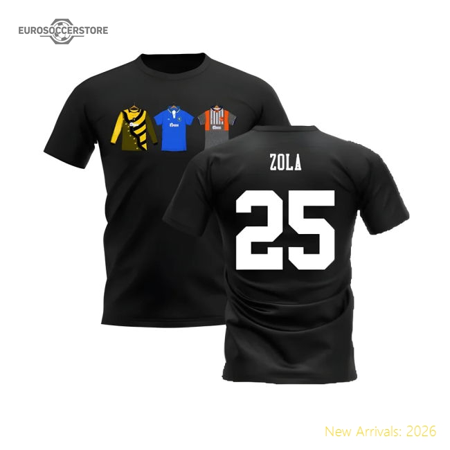 Official Chelsea 1995-1996 Retro Shirt T-shirts (black) (zola 25)