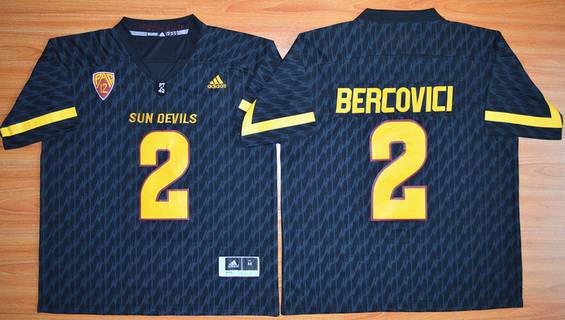 Men's None Black 2015 performance Mike Bercovici #2 replica Jersey
