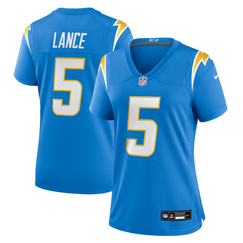 None Trey Lance LA Chargers Retro Premium Material Jersey Game Day Wea
