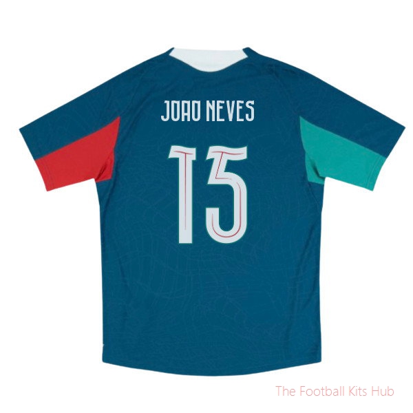 2026-2027 Portugal Training Jersey Pro (Ocean Tropic) (Joao Neves 15)