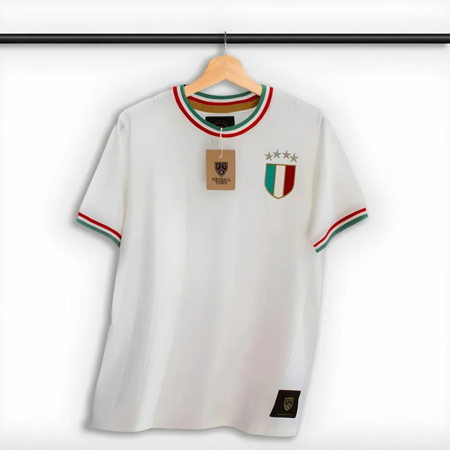 Italy Gli Azzurri Away Retro Football Shirt Euro Premium