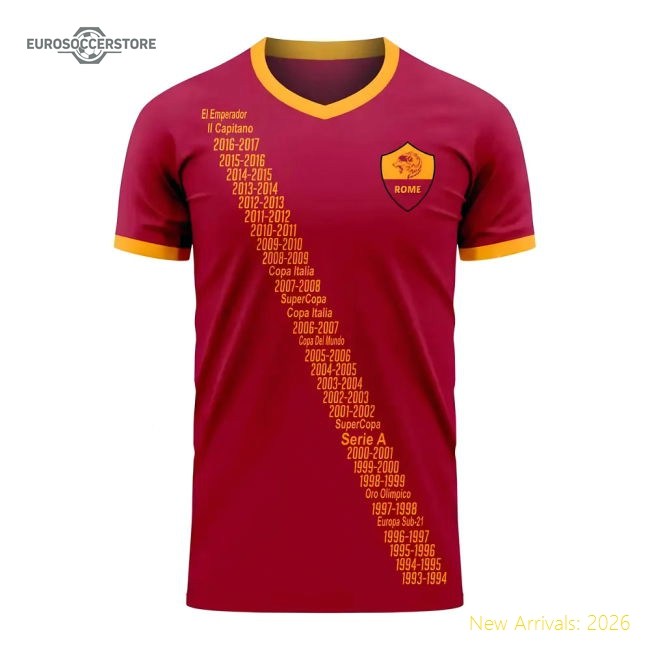 Roma Francesco Totti Tribute Home Shirt - Womens