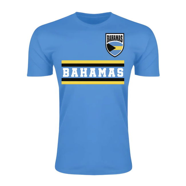 Climate-Control Bahamas Core Football Country T-Shirt (Sky)