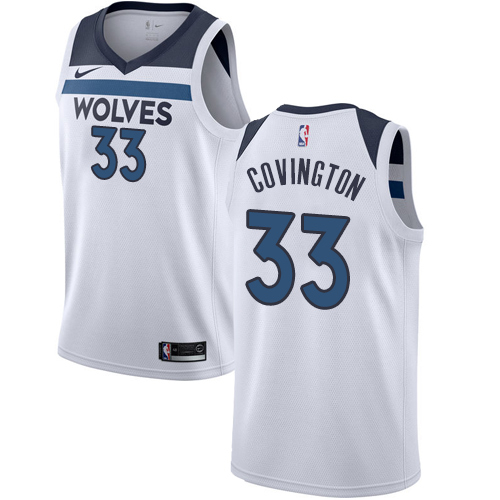 Nike Minnesota Timberwolves #33 Robert Covington White NBA Swingman Association Edition Jersey Mens