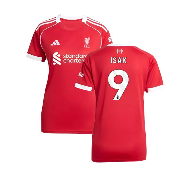 Liverpool Home Football Shirt 2025-20 Season Isak 9 L M Women S_266
