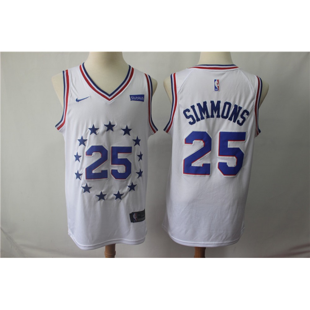 Game Day Retro Men's 76ers #25 Ben White Basketball Jersey