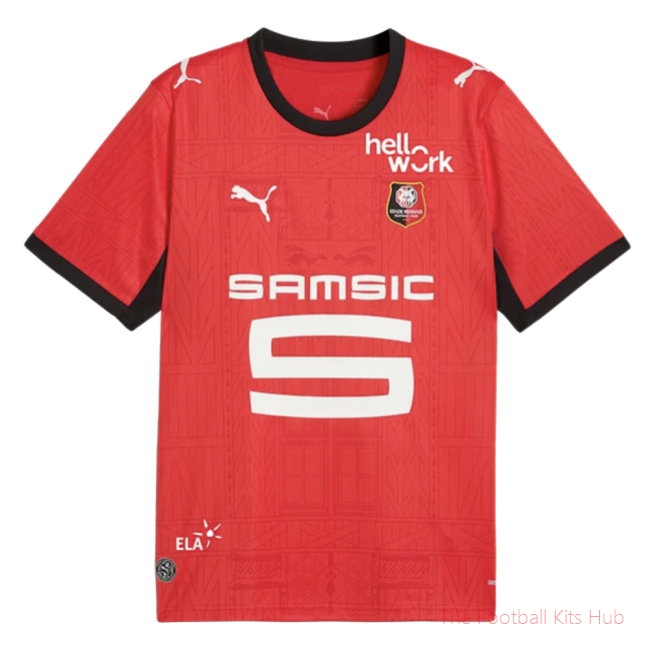 Team Stade Rennais 2026-2027 Home Shirt (Kids) (Your Name)