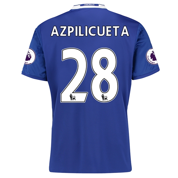Chelsea Home 2016-17 AZPILICUETA 28 Soccer Jersey Shirt - Official