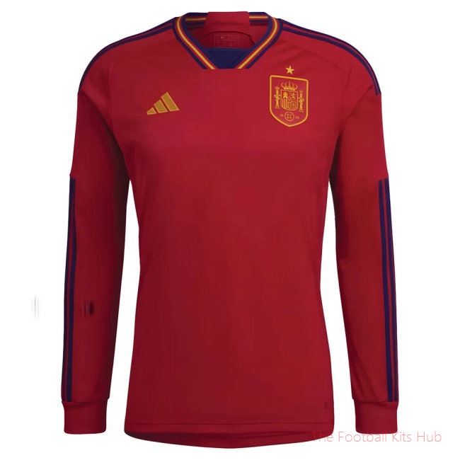 2022-2023 Spain Long Sleeve Home Shirt
