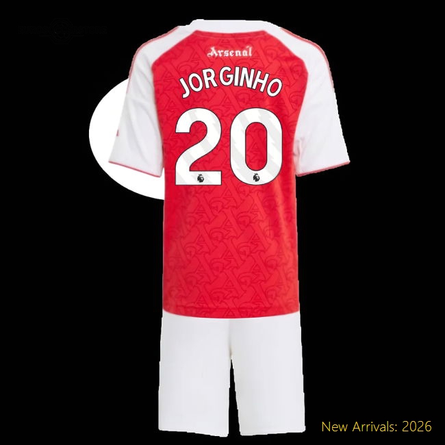 Kid-approved Arsenal Mini Jorginho Jersey 2025-2026 Lightweight