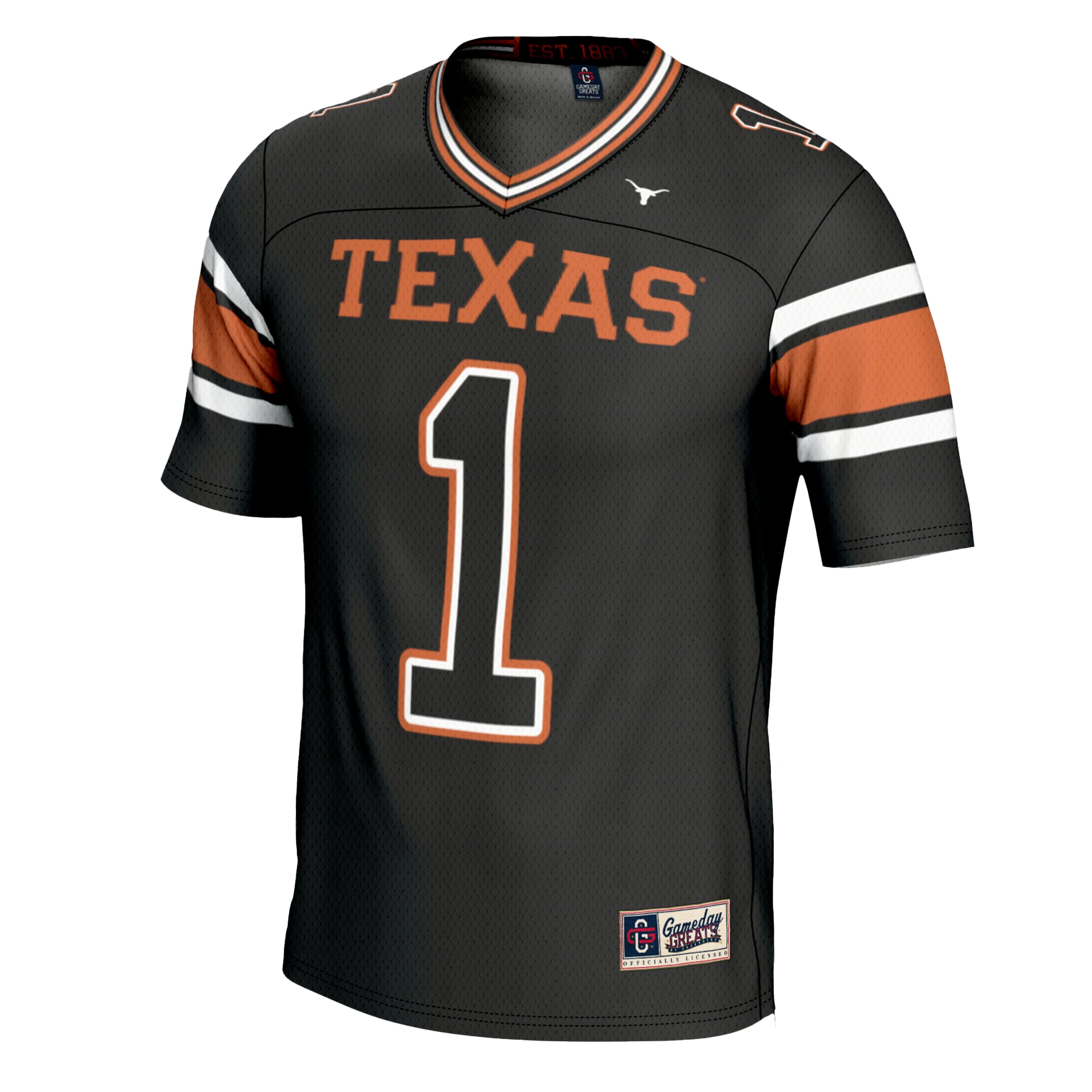[DDG] Texas Longhorns GameDay Greats Football Jersey - Black