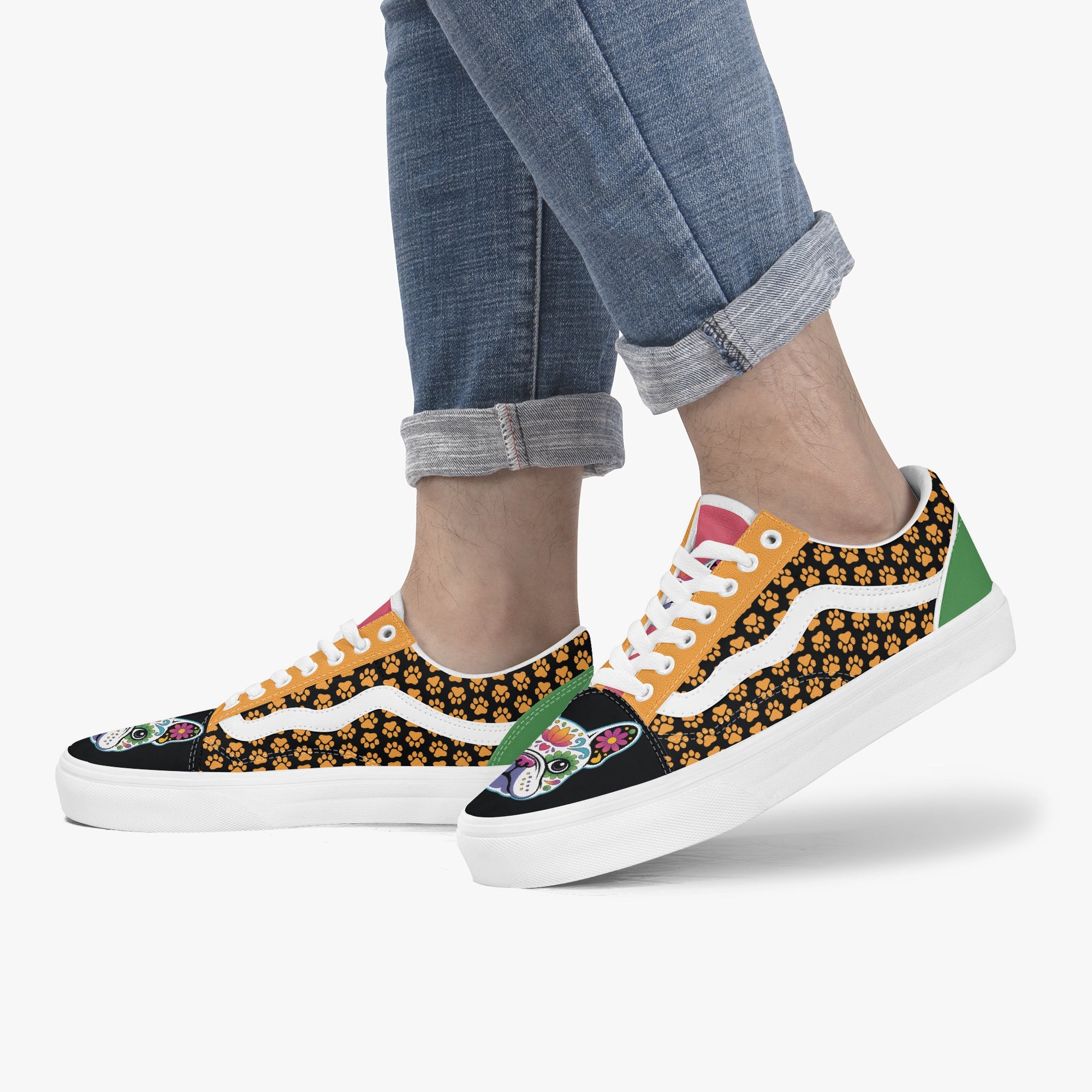 Domino - Trendy Low-Top Canvas Sneakers