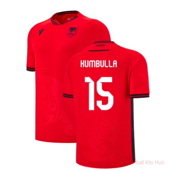 2025-2026 Albania Home Shirt (Kumbulla 15)