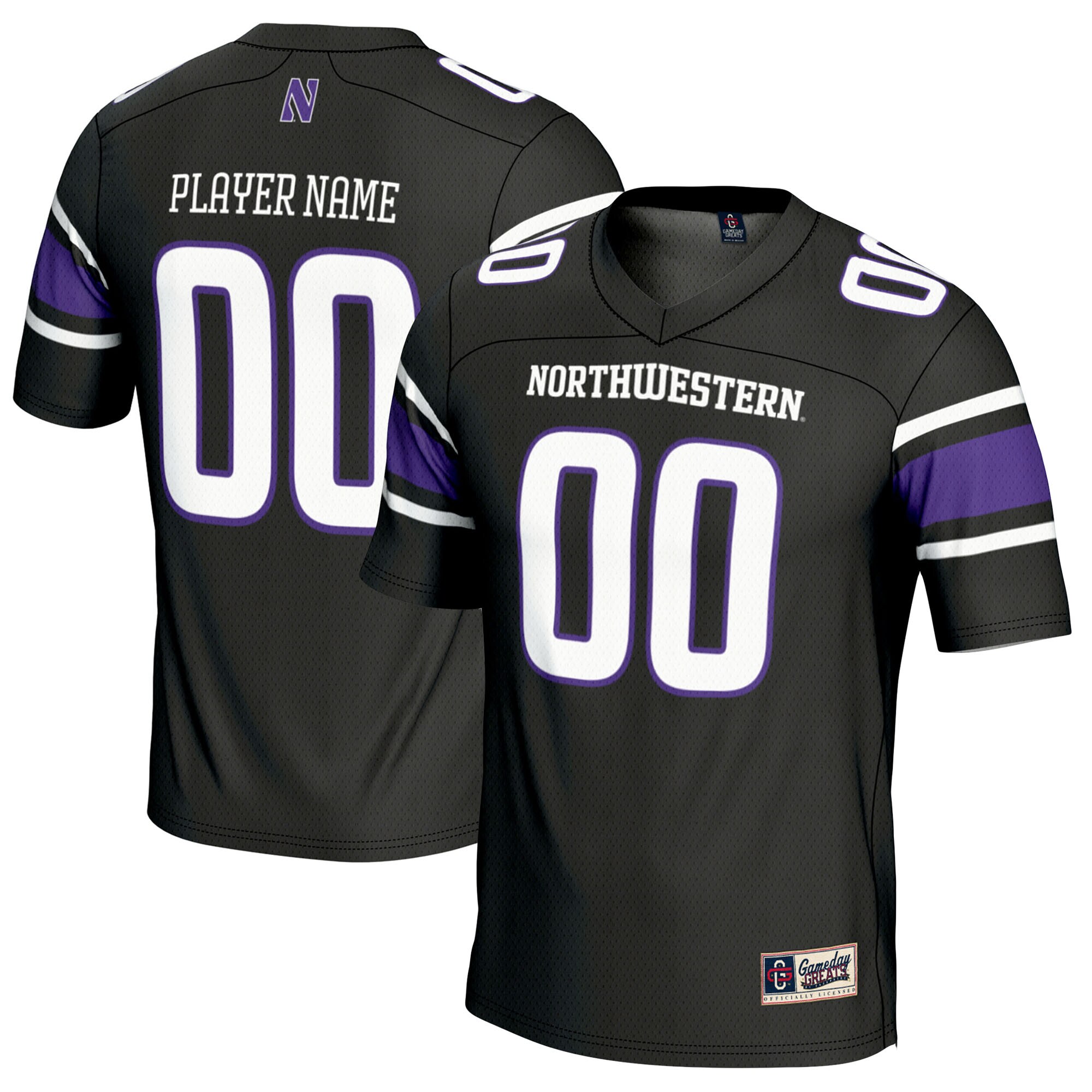 Northwestern Wildcats GameDay Greats NIL Pick-A-Player Football Jersey - Black