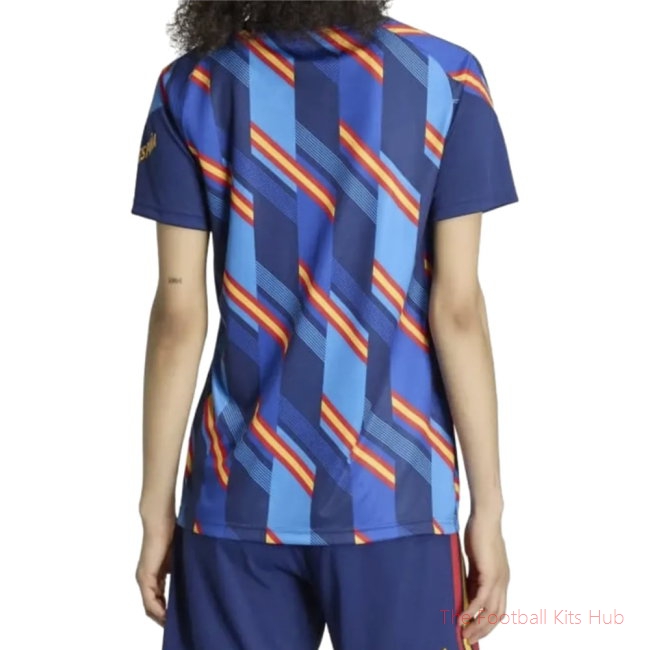 Spain 2026-2027 Home Pre-Match Shirt (Womens) (Your Name)
