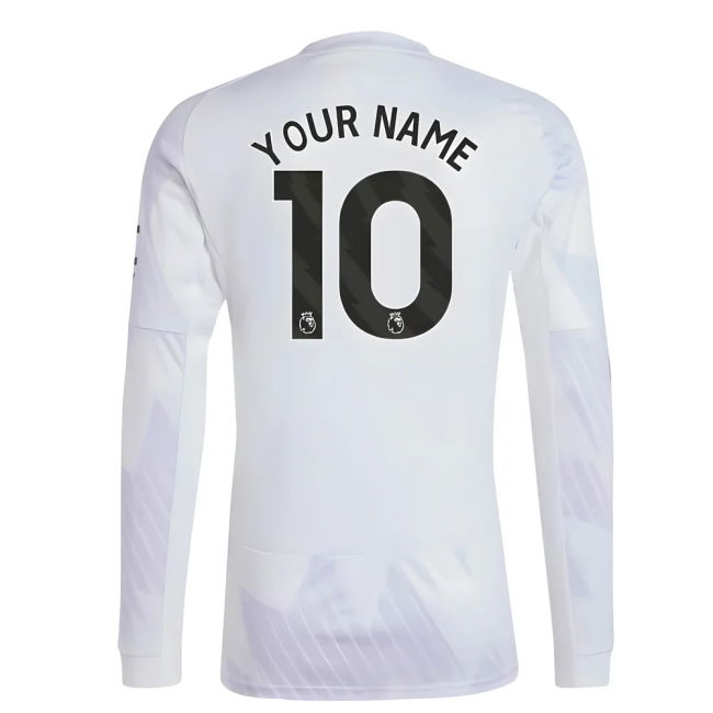 2025-2026 Man Utd Long Sleeve Away Jersey (Your Name)