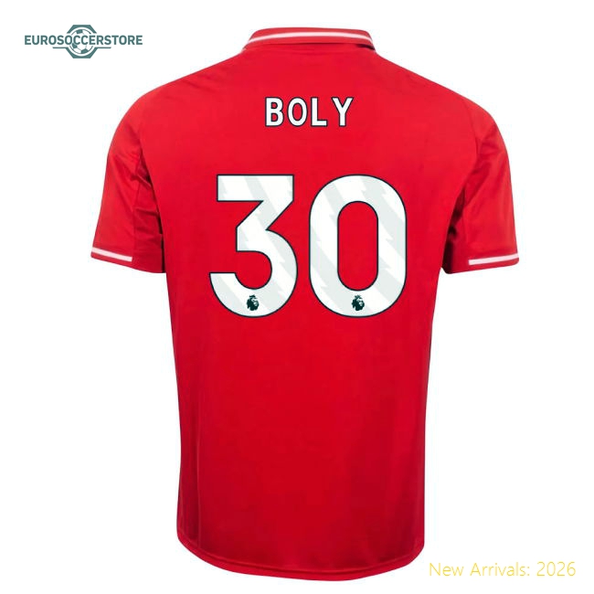 2025-2026 Nottingham Forest Home Shirt (Kids) (Boly 30)