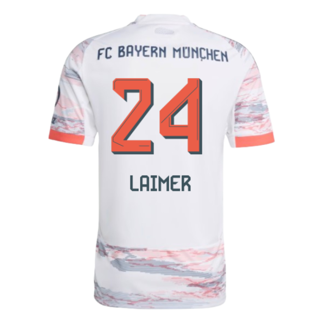Bayern Bayern Munich Away Shirt Laimer #24 Authentic Design Commit...