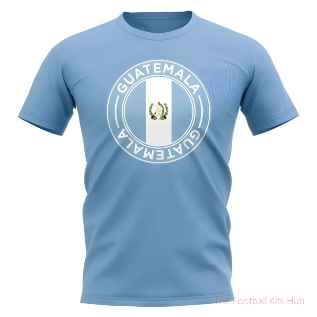 Guatemala Football Badge T-Shirt (Sky)
