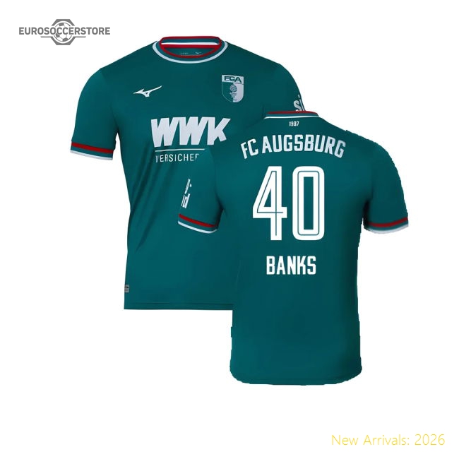 Top-Quality 2024-2025 Fc Augsburg Away Shirt (Banks 40)