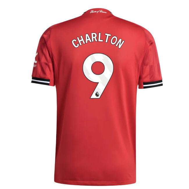 2025-2026 Man Utd Authentic Home Jersey (Charlton 9)