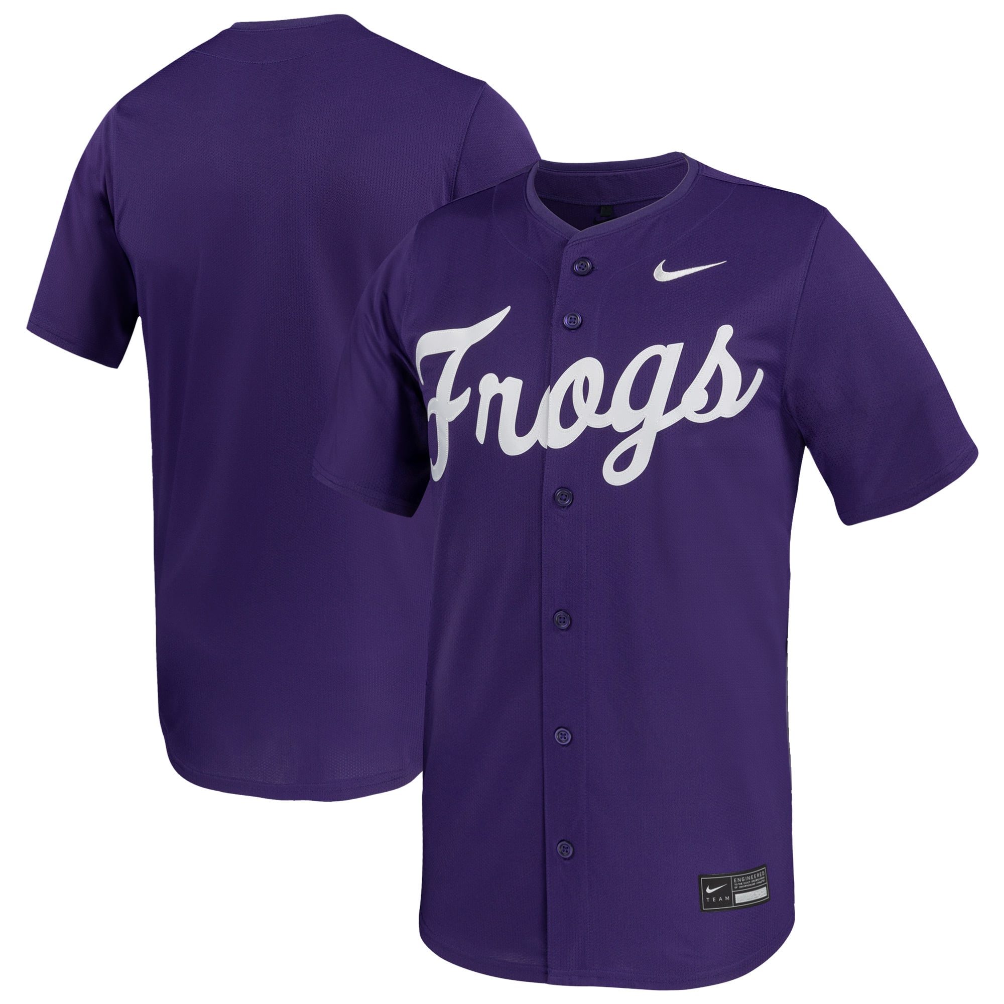 TCU Horned Frogs Nike Limited Baseball Jersey - Purple