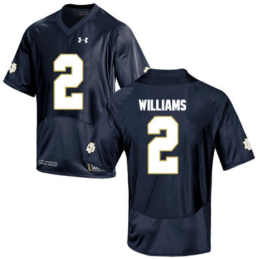 Men's ND Irish Game 2024 home jersey Dexter Williams #2 comfortable
