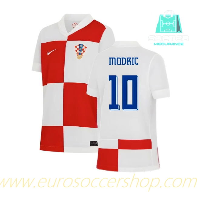 2024/25 Campaign Match Quality Croatia Home Kit Kids Edition (Modric 10)