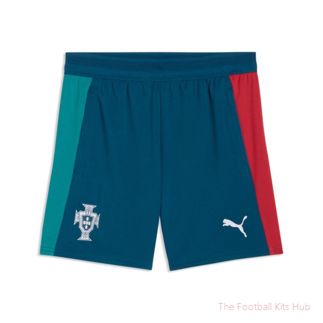 2026-2027 Portugal Training Shorts with pockets (Ocean Tropic) - Kids