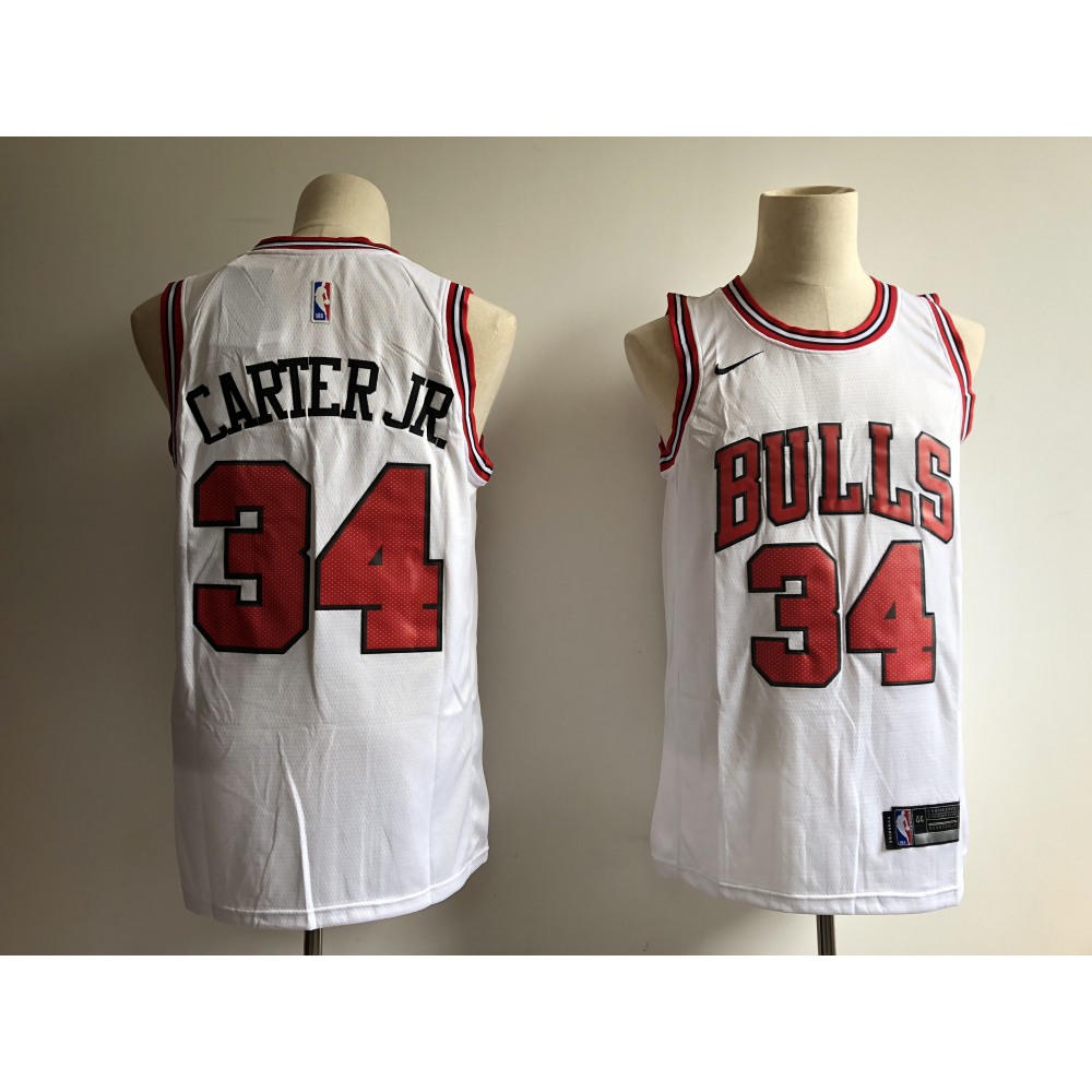 Official Chicago Bulls 34 White Jersey - Fan Favorite