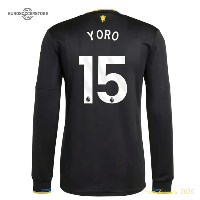 Official 2025-2026 Man Utd Authentic Long Sleeve Third Shirt (yoro